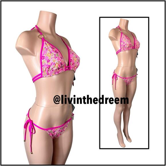 Beach Bunny Ella Triangle Top DD & Thong Bottom M or XL $216 - Picture 10 of 13